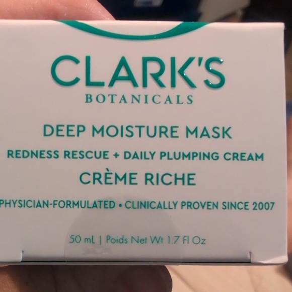 Clarks Deep Moisture Mask Redness Rescue + Daily Plumping Cream NIB NEW IN BOX - Picture 2 of 12